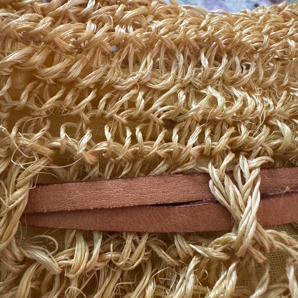 Yellow and Brown Hobo Bag with Spiral Design - Picture 8 of 8